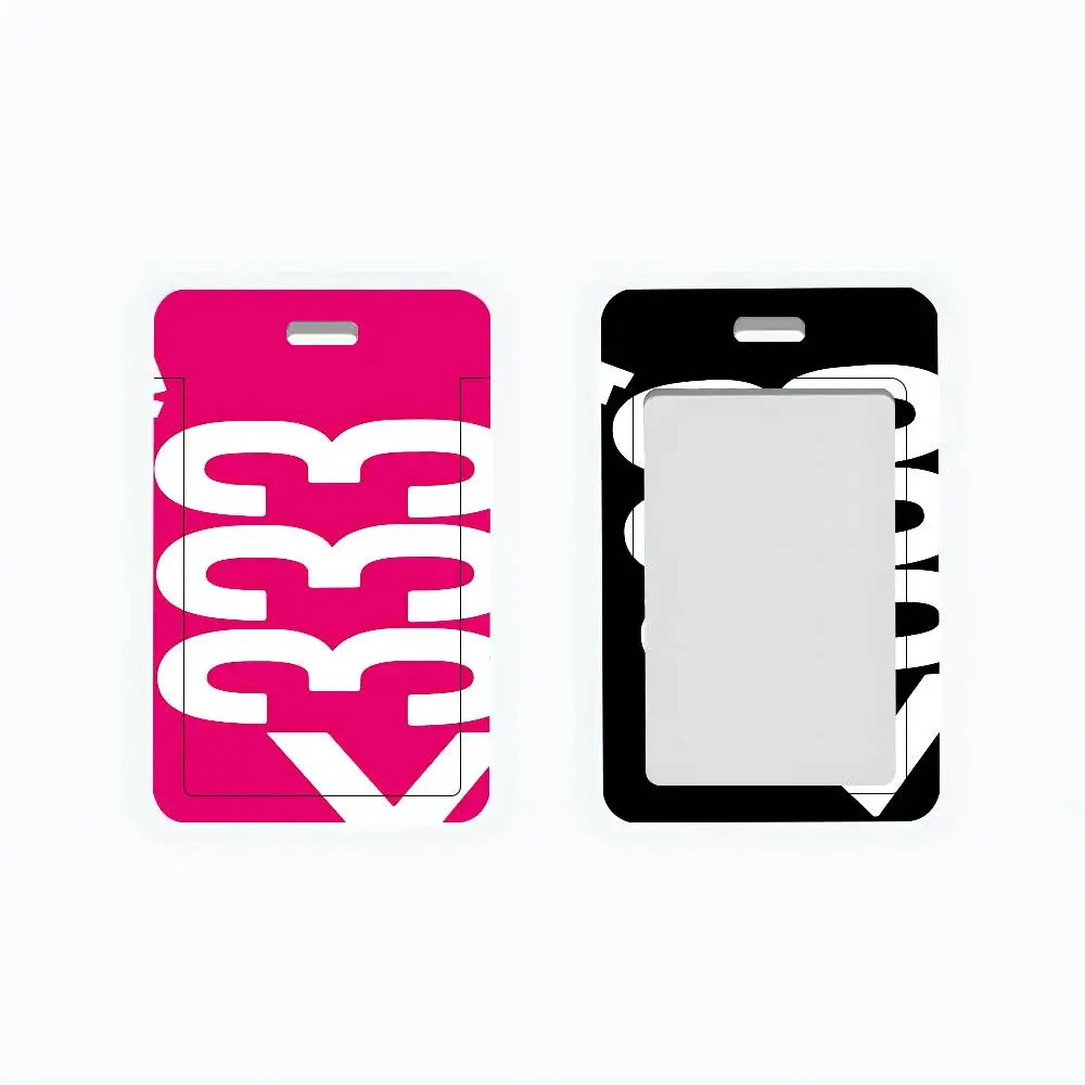 Clmj Creative 333 Design ID Card Holder Cute PVC Badge Holder Cartoon Card Cover Student ID Bus Card Case With Clear Window
