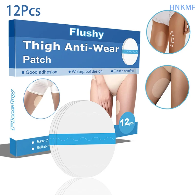 12Pcs Invisible Anti-ChafingThigh Tapes Unisex Disposable Thigh Pads Body Care Anti-friction Patches Protector Rubbing Stickers