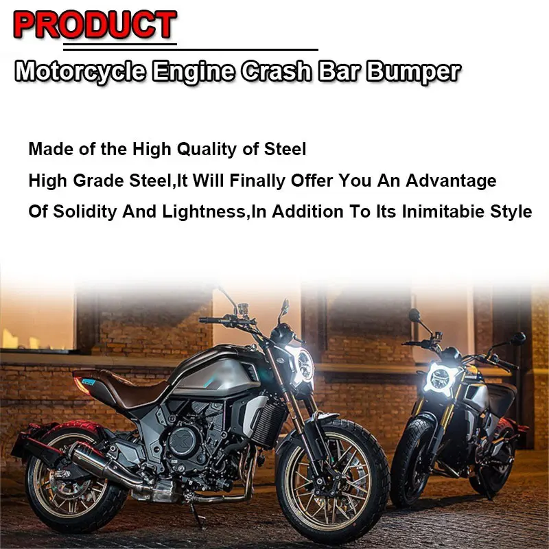 CLX 700 Motorcycle Highway Engine Guard Crash Bar Frame Bumper Fit For CFMOTO CLX700 700CLX 700CL-X All years Fairing Protector