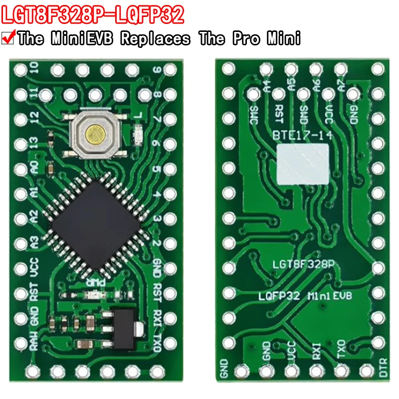 LGT8F328P LQFP32 MiniEVB 5V Replaces Pro Mini ATMEGA328P Fully Compatible For Arduino USE HT42B534-1 Driver