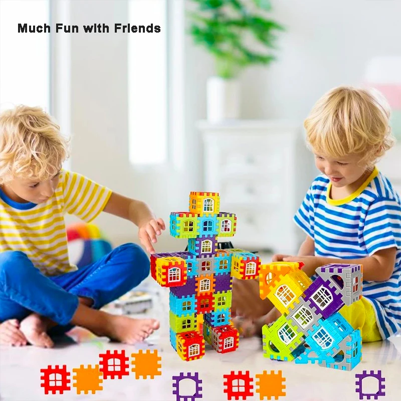 Juguetes de bloques de construcción DIY para niños, juego de rompecabezas para casa, juguete educativo para edades tempranas con asiento pequeño, caja de almacenamiento, taburete para regalos de navidad