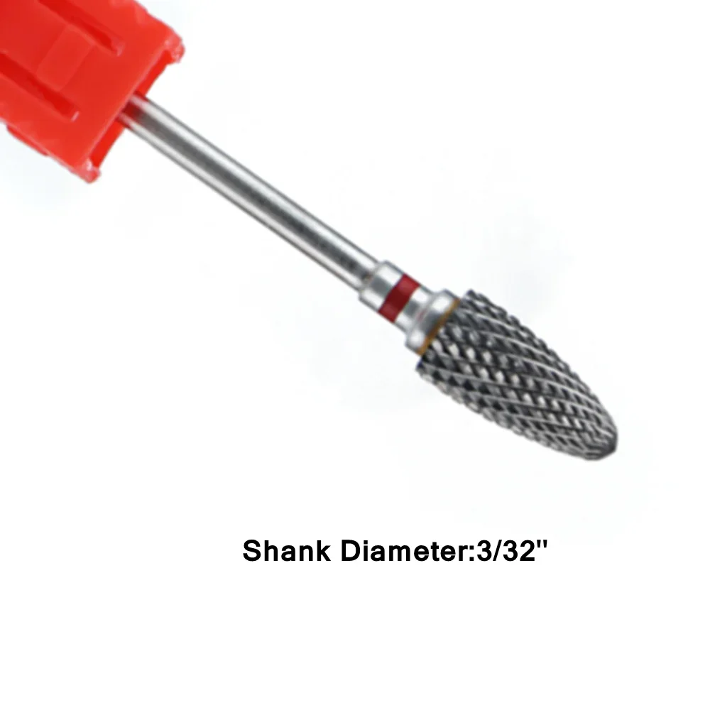 1 stücke Hartmetall Nagel Bohrer Elektrische Maniküre Bohrer Maschine Ersatz Schleifköpfe für Acryl Gel Polieren Entfernen