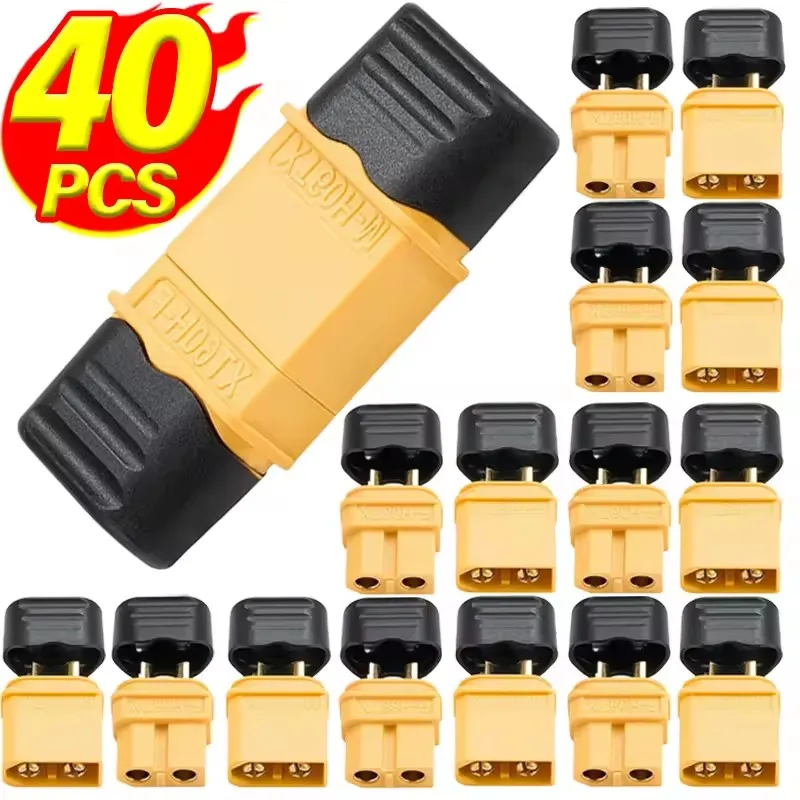 XT60 Male Female Bullet Adapters XT60 Connector Power Plugs with Sheath for RC Lipo Battery Car Boat XT-60-M XT-60-F Connectors