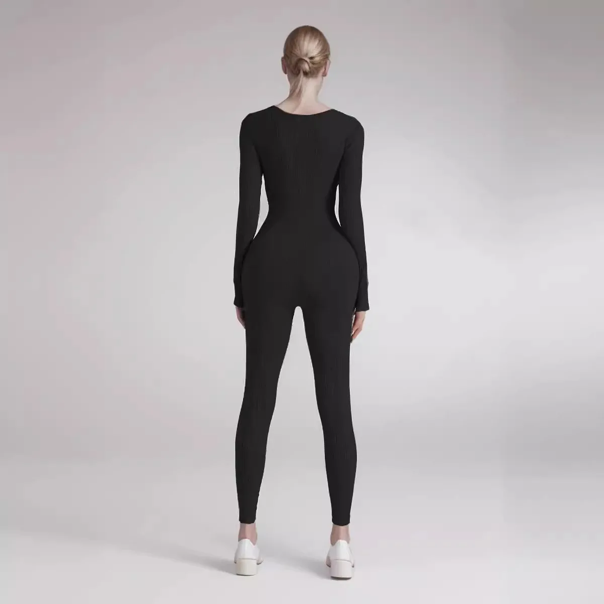 Women Long Jumpsuits Sexy Female Sport Fitness Romper Summer Long Sleeve Playsuits Yoga Full Body Gym Rumper Jumpsuits for Women