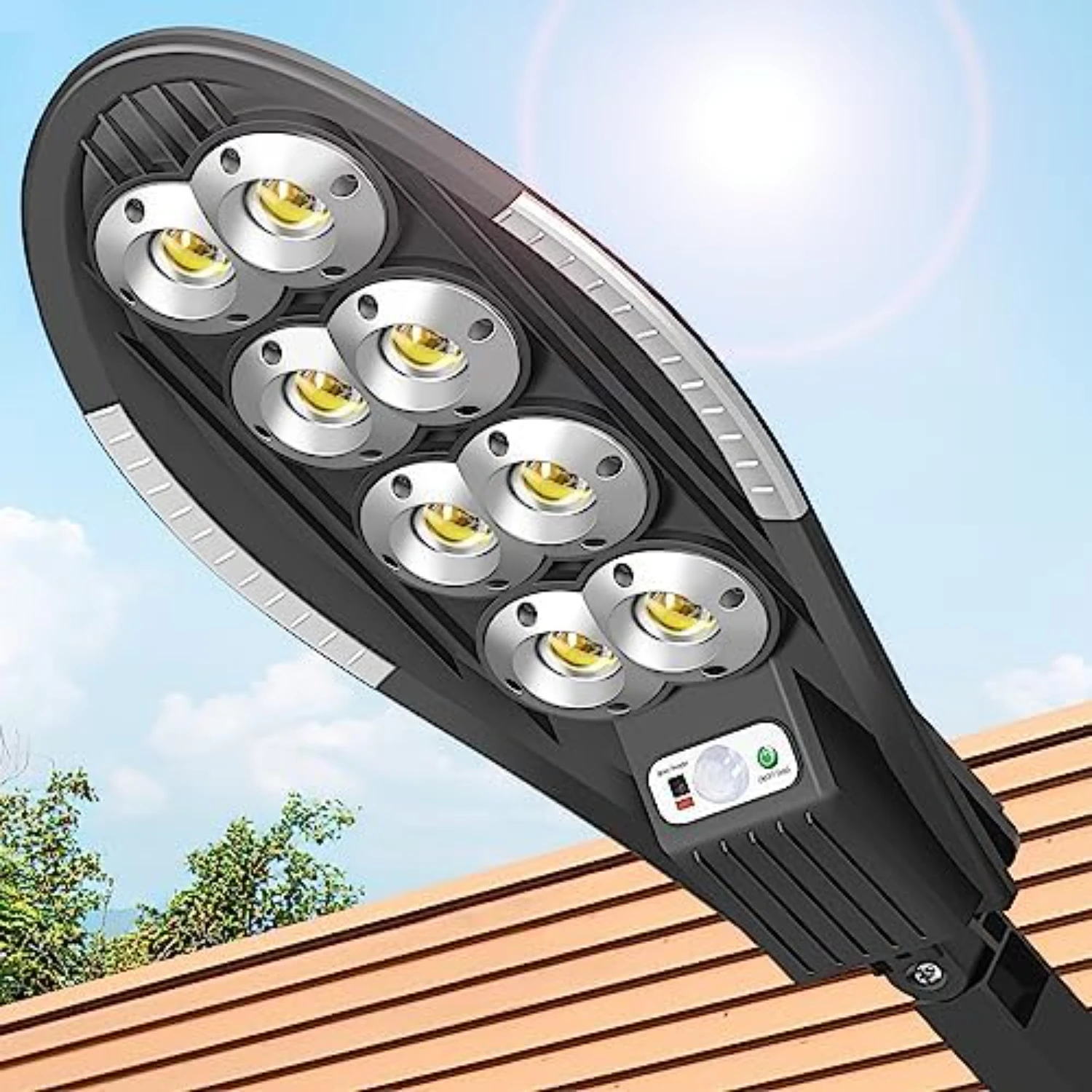 200W Solar Lights Outdoor - Waterproof Motion Sensor Solar Lights with Remote Control - Ideal for Yard and Front Door