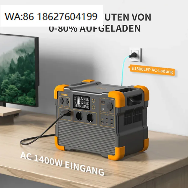 EU Stock 2200w 1536Wh Light Weight Portable Power Station, CE Certified, Compact Camping