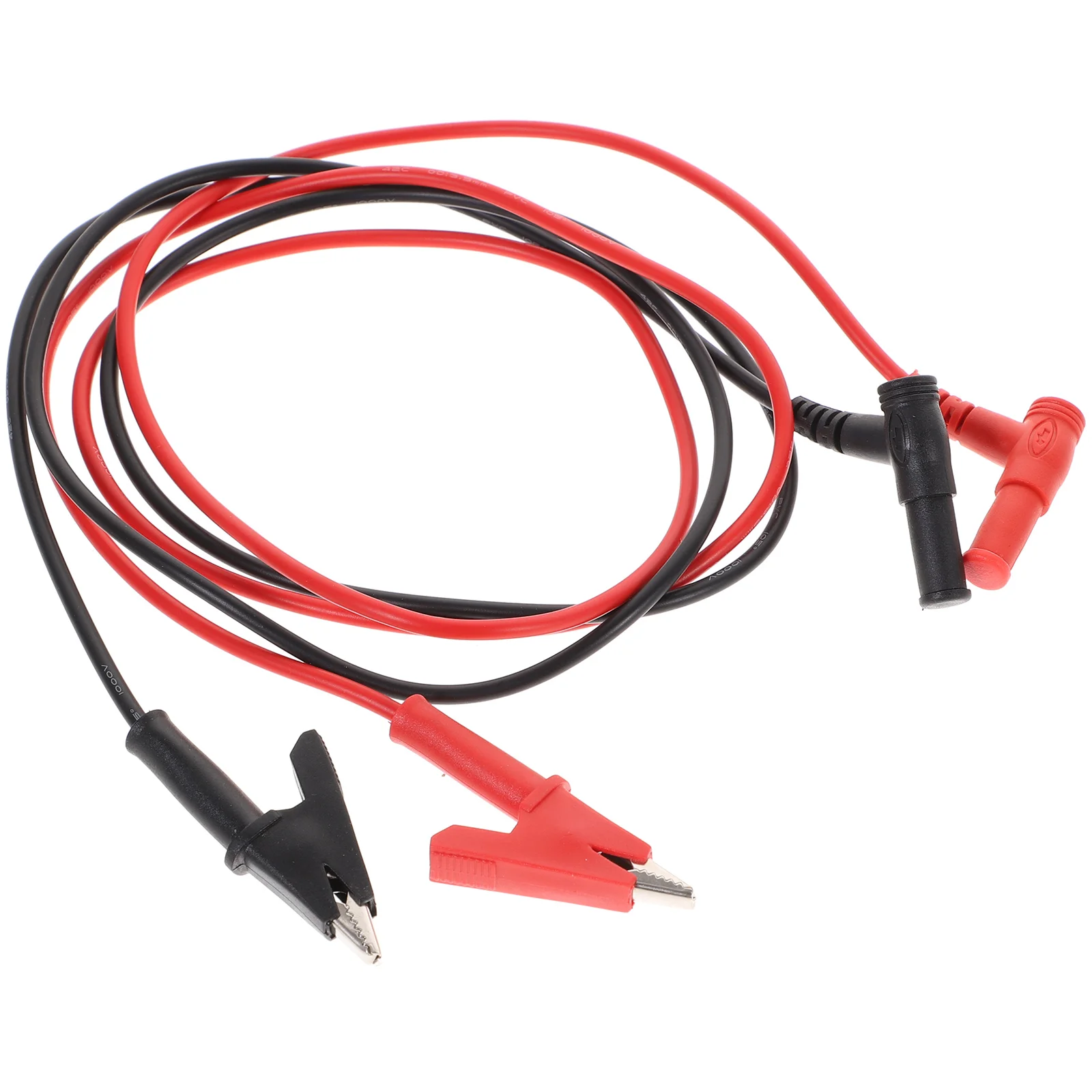 

2 Piece 4mm Banana to Alligator Clip Copper Test Cable Multimeter Probes 1.1m Black Red Electrical Conductivity