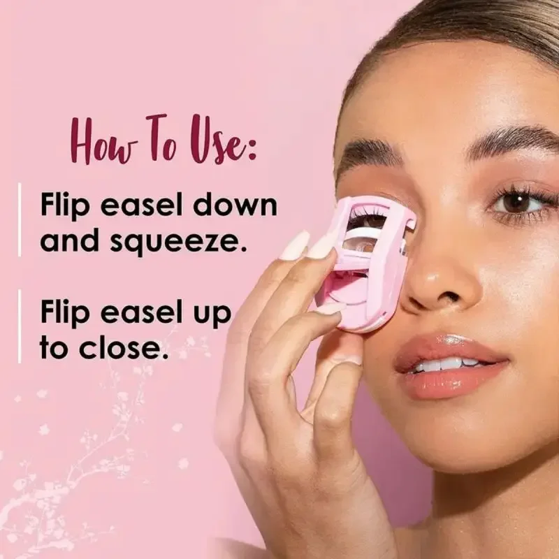 Mini Eyelash Curler Professional Multicolor Folding False Eyelashes Auxiliary Eyelash Curling Portable False Eyelashes Extension