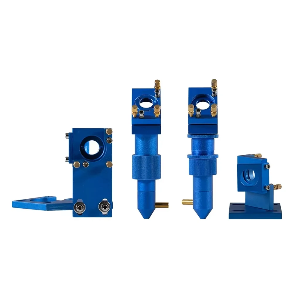 HUNST – jeu de têtes Laser CO2 bleues série K40, diamètre de lentille 12mm 20mm, adapté à la Mini Machine de gravure Laser de bureau 2030 4060