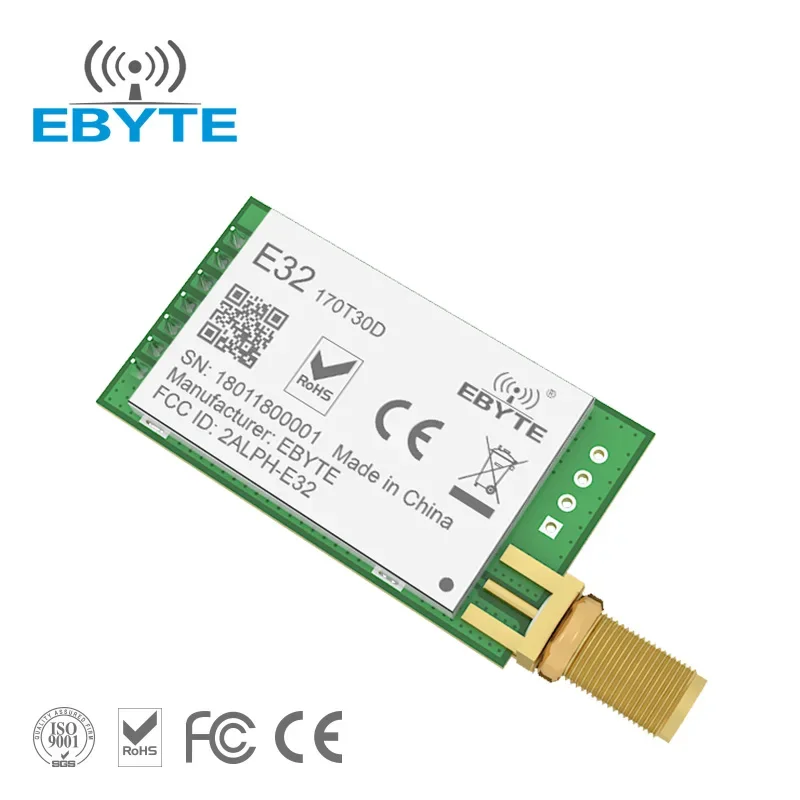 170MHz Long Range 8km Wireless Transceiver Transmitter Receiver Rf Module EBYTE E32-170T30D E32 30dBm SMA Antenna