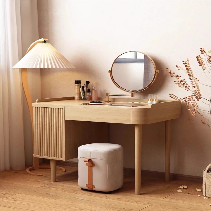 

Nail Women Vanity Table Mirror Desk Bedroom Computer Dressing Table Modern College Dorm Essentials Vestidores Home Furniture
