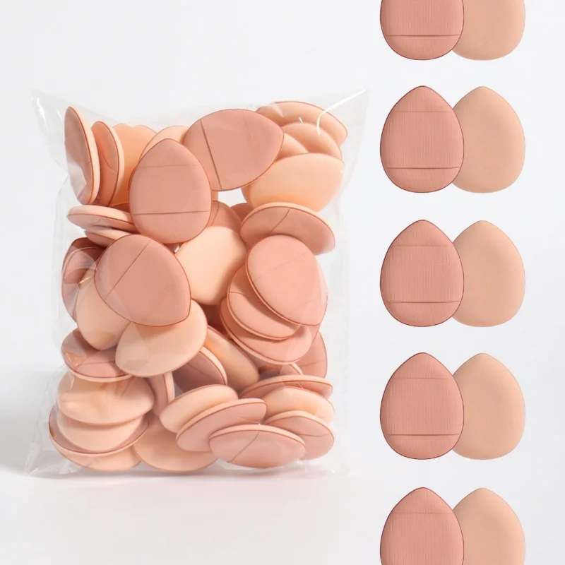 20 pçs dedo almofada de ar esponja pó puff conjunto maquiagem pó puff base líquida corretivo maquiagem puff atacado