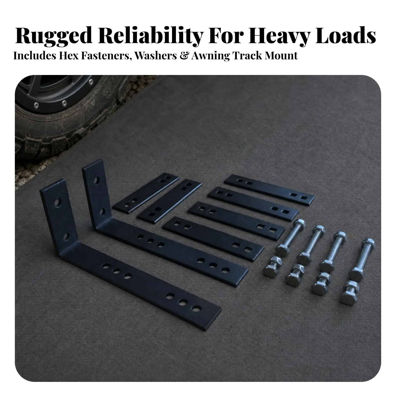Vehicle Side Awning Mounting Hardware Kit Sturdy for Outdoor Travel