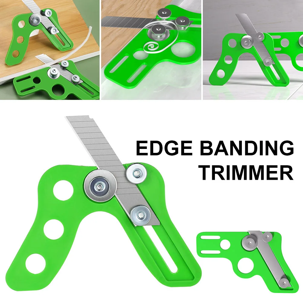 Edge Banding Trimmer Veneer Edge Cutter Tool Veneer Edge Trimmer with Retractable Blade Woodworking Cutter Manual Trimming Tool