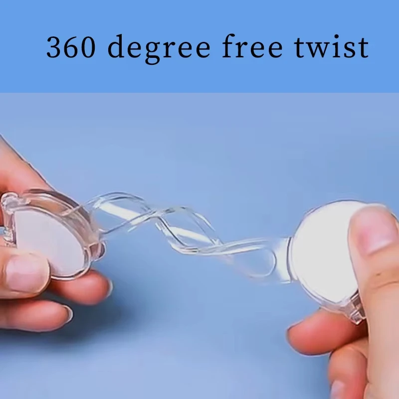 Serrure de sécurité pour enfants, 3 à 10 pièces, transparente, Anti-ouverture, sangle souple multifonctionnelle, serrure de sécurité Anti-pincement, boucle de Protection de sécurité