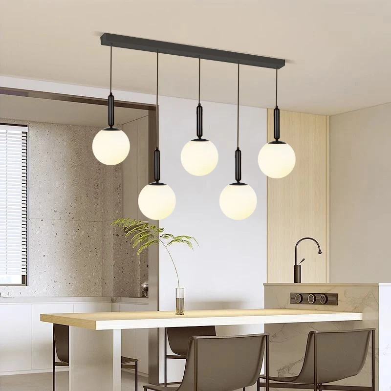 Nordic Creative Restaurant Pendant Lamp Modern Minimalist Coffee Shop Hanging Lights Showcase Window Bar Table Chandelier Light