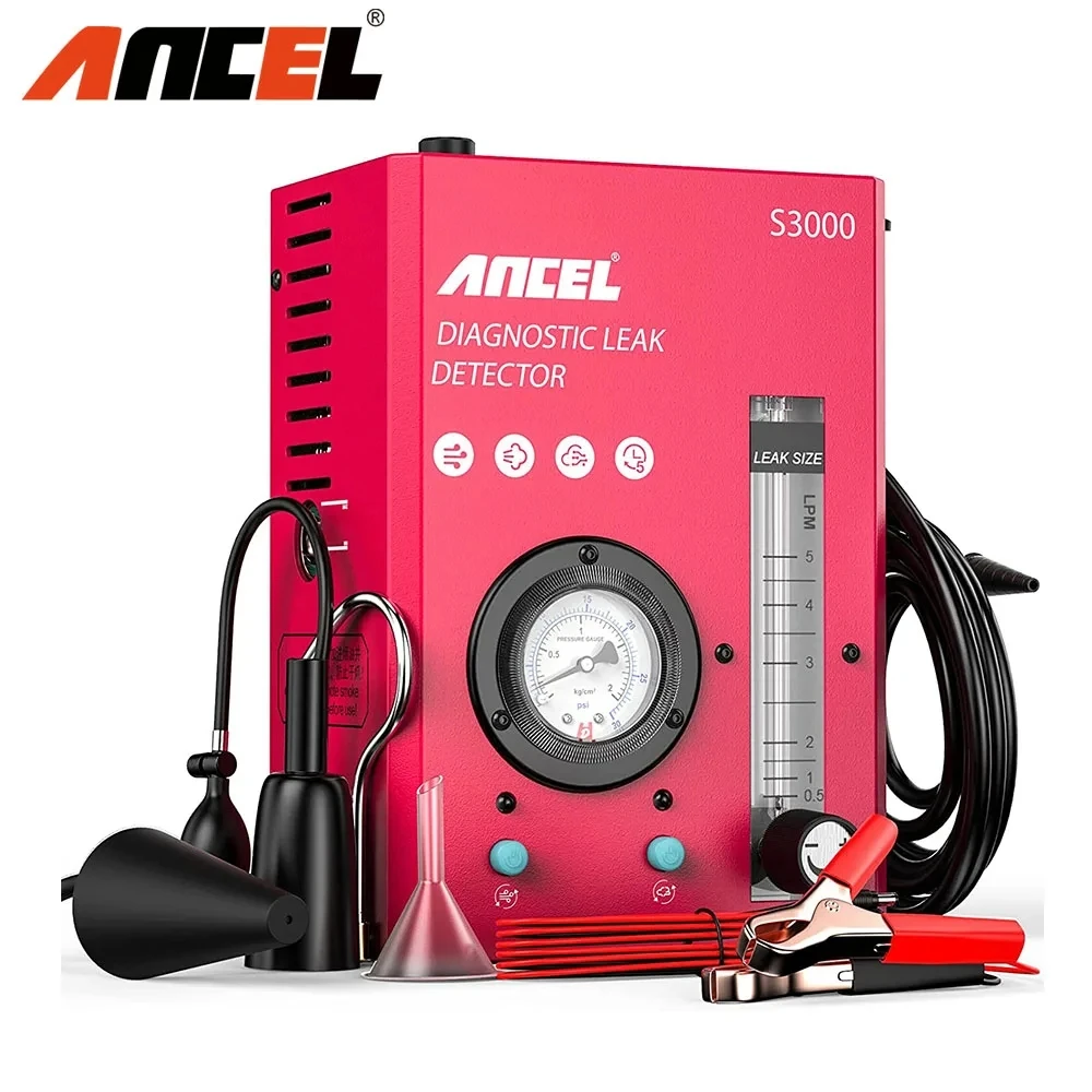 ANCEL S3000 Car Smoke Leak Test EVAP Leakage Analyzer Pipe Leak Locator Oil Pipe Generator Car Smoke Leakage Diagnostic Tool