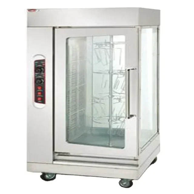 

Free Standing Vertical Stainless Steel Electrical Chicken Rotisserie Oven For Sale