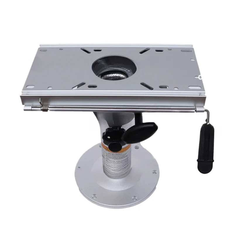 Marine Aluminum Alloy Boat Seat Pedestal Stand Base Adjustable Slide Or Swivel Shaft Shock Absorption