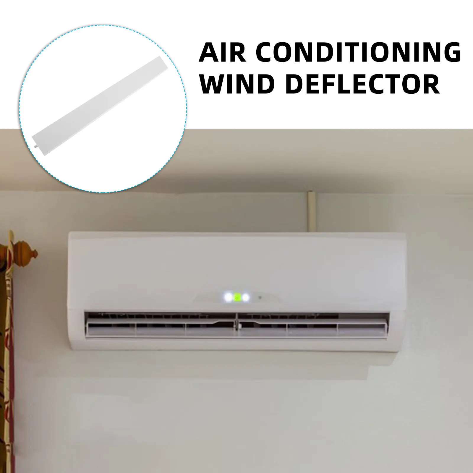 Air Conditioning Air Guide Plate Precision Wind Deflector for Window Ducts Improves Airflow Coverage Eliminates Dead Zones Easy