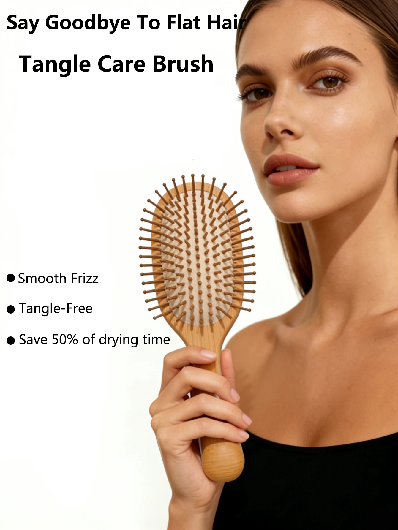 

1PC Steel Needle Bamboo Hair Brush Air Cushion Detangling Hairbrush Head Massagers Scalp Styling Hair Care Tool Hair Comb