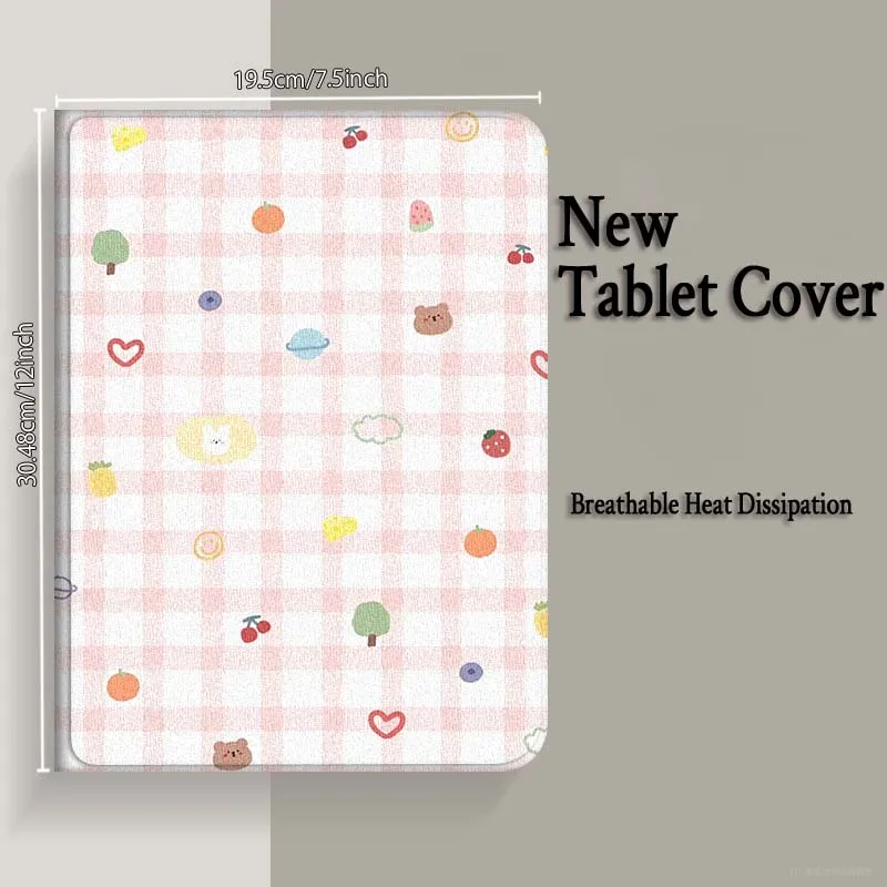 Mode süße Tulpe Herz für Samsung Galaxy Tab S7 S8 S9 S10 11 12,4 13,1 FE Plus Lite Zoll Cover Tablet Hülle