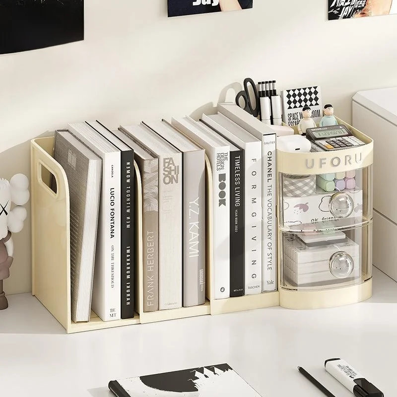Retractable Desktop Book Stand Organizer Drawer Style Storage Box Office Desk Document Arrangement Student Desk Book Storage