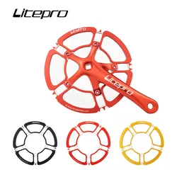 Litepro 53T Petal Chainring 56 58T 5 Hole Aluminum Alloy Crankset Folding Bike 130BCD Sprocket Chainwheel