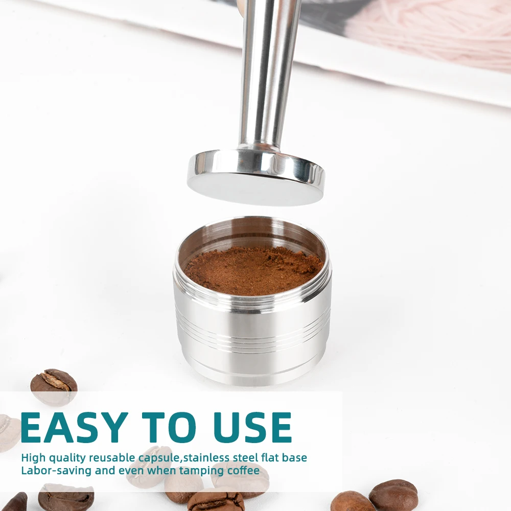 Stainless Steel Refillable Capsule  Compatible With illy X7/illy Y3/illy Y5 Makers Coffee Filters Reusable Pods view 6