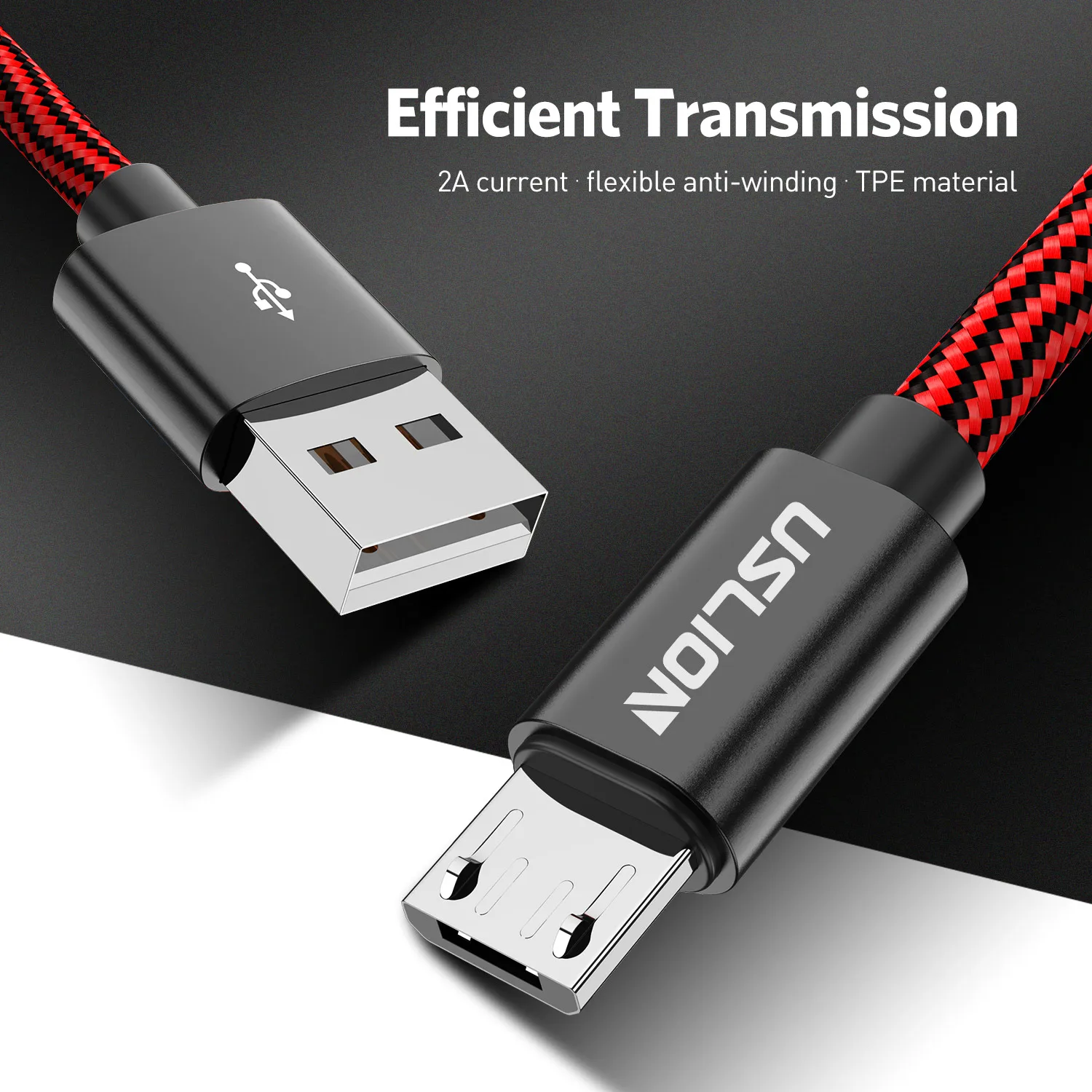 3A Zebra Stripes Micro USB Cable for Android Mobile Phone Laptops Tablets 2A Charging Cable Data Cable 0.3M/1M/1.8M