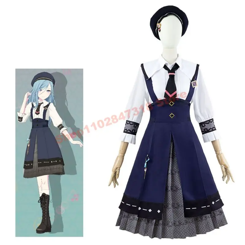 

PJSK Hinomori Shizuku Cosplay Dress Hat Colorful Stage! MORE MORE JUMP! Szk Virtual Idol Stage Costumes Coser Anime Clothing