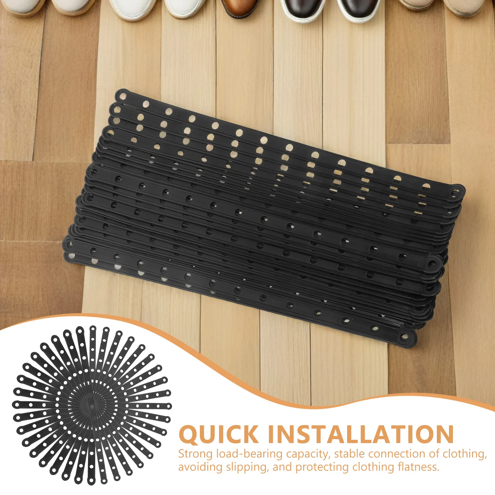 40pcs Linking Strips Plastic Hanger Connectors Heavy Duty Clothes Hanger Extender For Closet Organizers Pants Shirts Storage