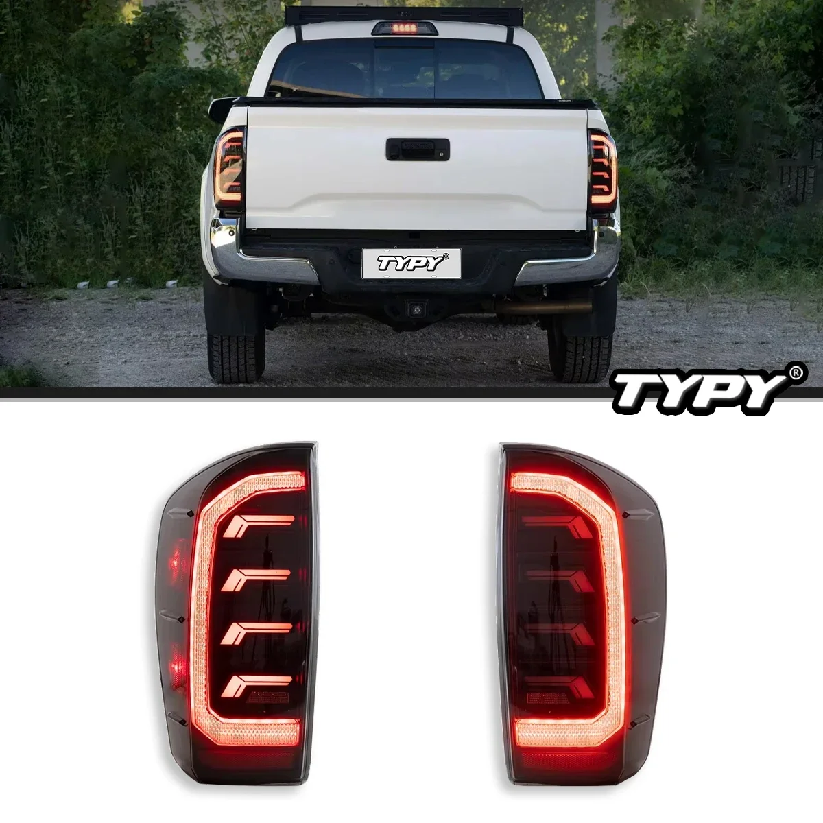 

Автомобильные фары для Toyota Tacoma, задние фонари 2016-2023, светодиодный проектор, задние фонари, дневные ходовые огни, автомобильные аксессуары