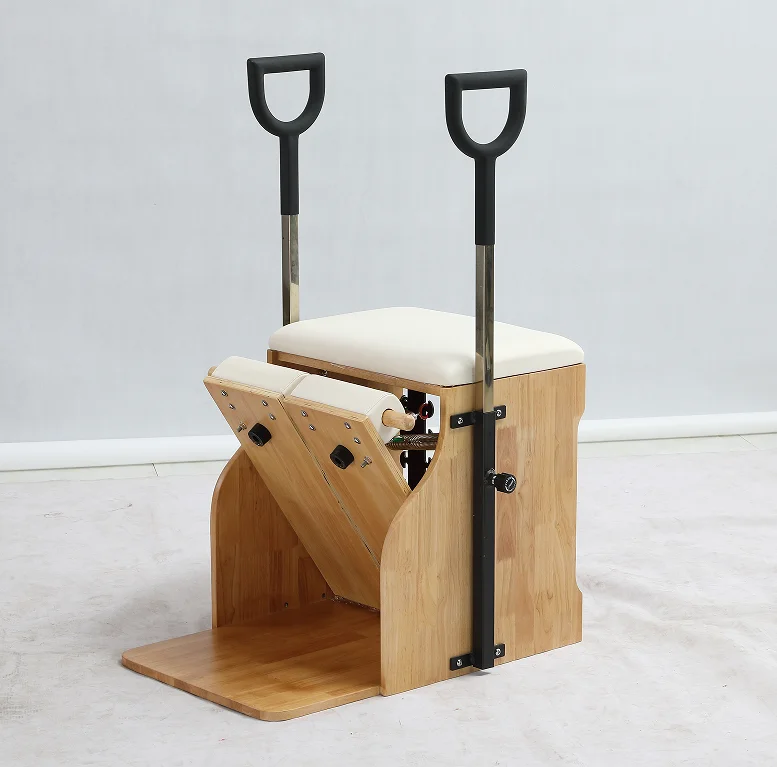 Hot Selling Commercial Pilates Reformer Stable Oak Pilates Chair Handles Springs Exercise Pilates Chair