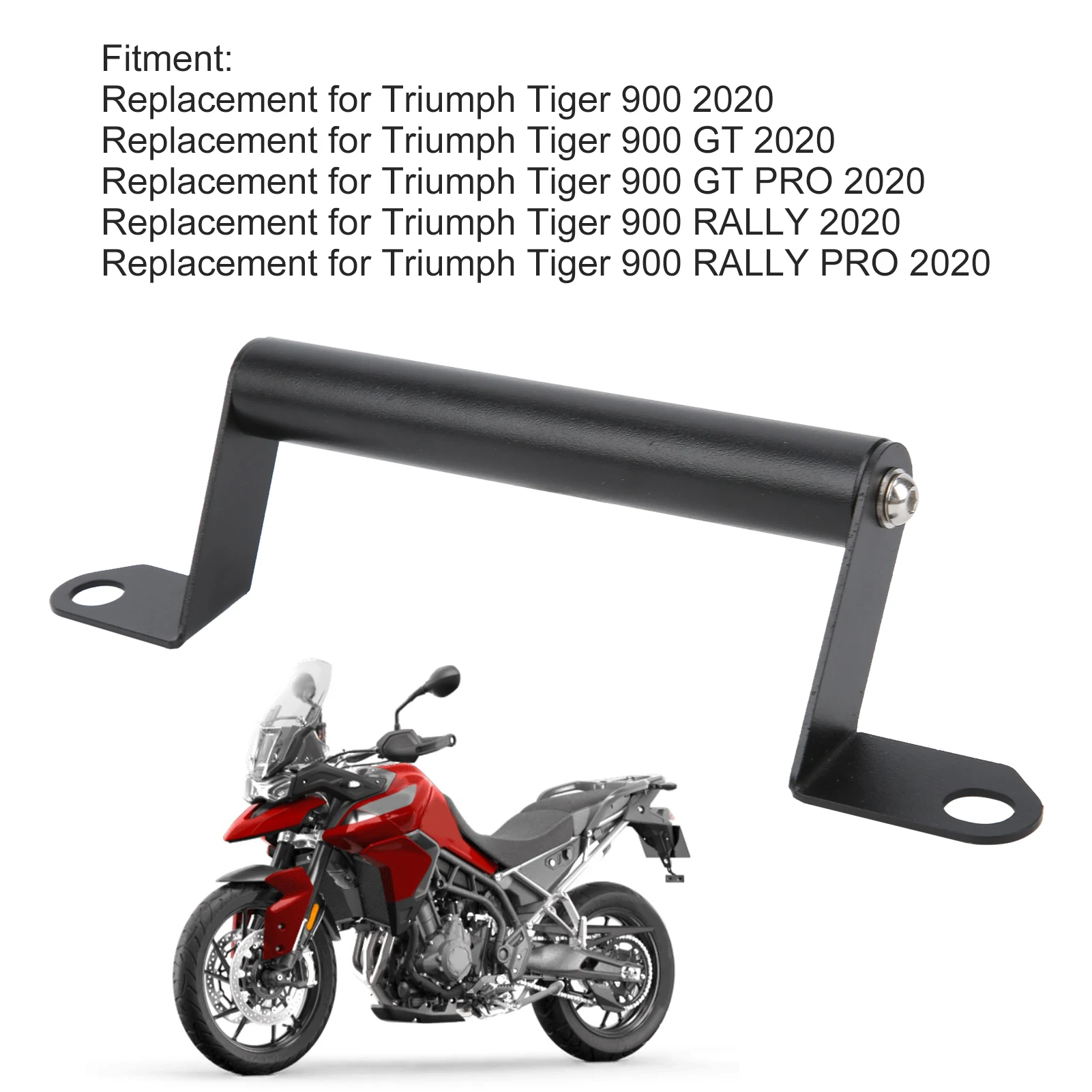 

Motorcycle Navigation Bracket Black Replacement for Triumph Tiger 900 RALLY PRO 2020