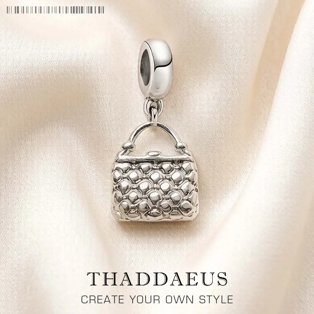

Handbag Pendants Dangle Charm 925 Sterling Silver Women Jewelry Summer New Trendy Gift