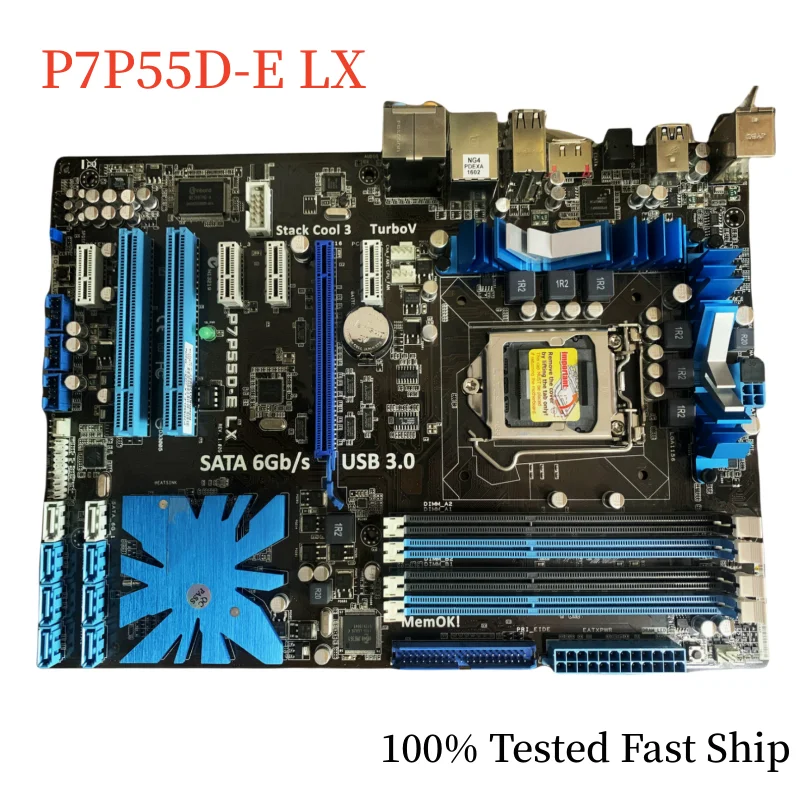 

For ASUS P7P55D-E LX Motherboard P55 LGA 1156 DDR3 ATX Mainboard 100% Tested Fast Ship