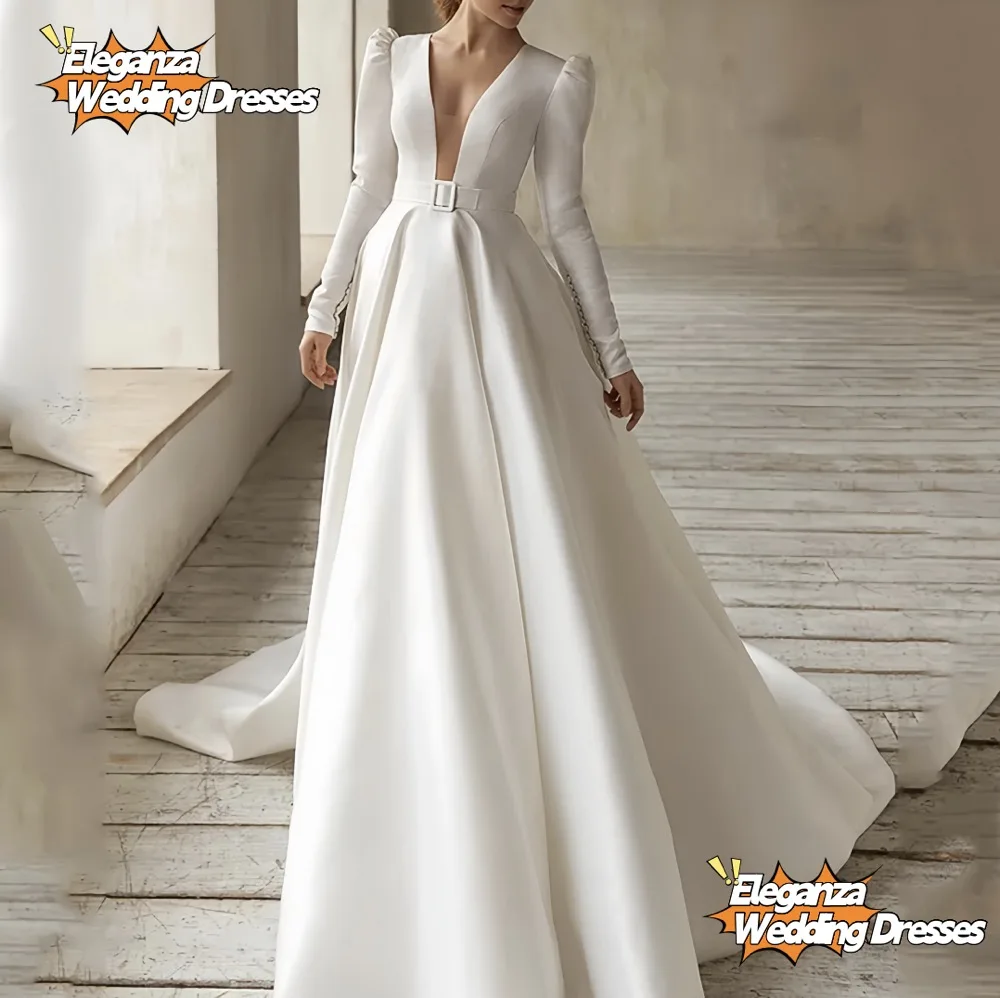 Customized Elegant Party Dress Women Slim Temperament Solid Sexy V-neck Lady Big Swing Dinner High Waist Long Clothing