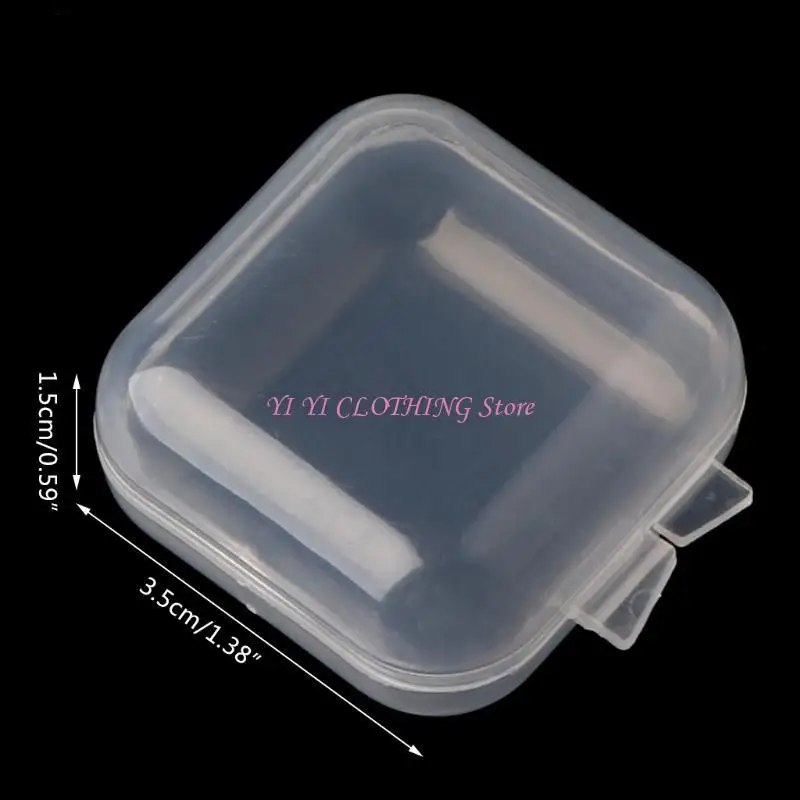 N5KF 20x مربع حاويات تخزين مربع Mini مع صندوق بلاستيكي شفاف للخرز الصغير #1