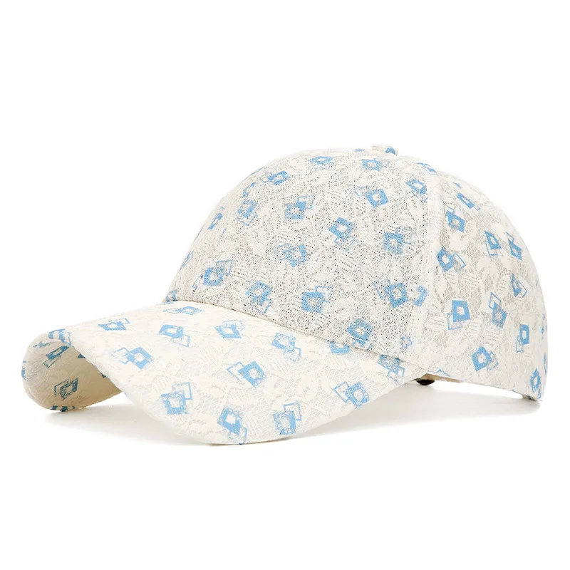 New Summer Lace Printed Baseball Caps For Men And Women Breathable Camping Fishing Hat gorras hombre 모자 골프용품 땡처리 кепка casquette