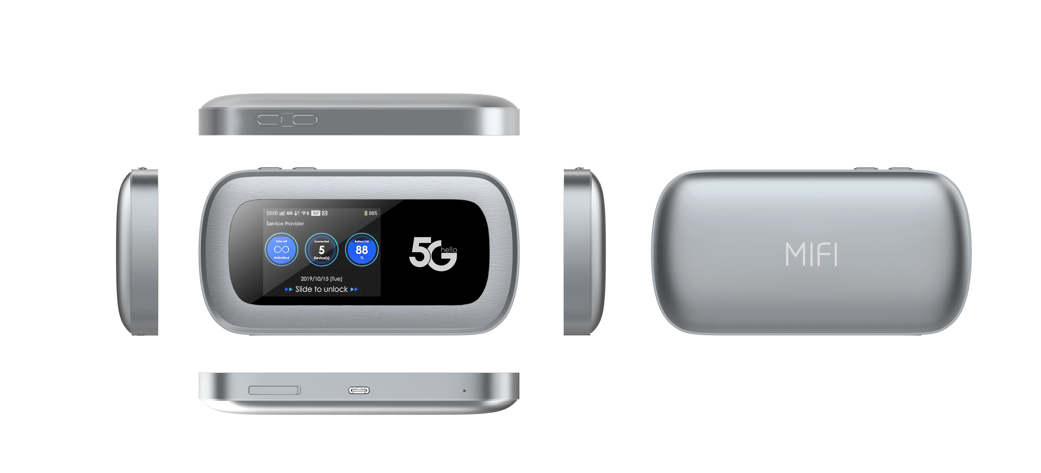 5G Hot Spot OEM Mini Wifi Portable Low Power Consumption Unlocked Outdoor Wifi SIM Router 16 Users WiFi6 Wireless Mobile Mifis