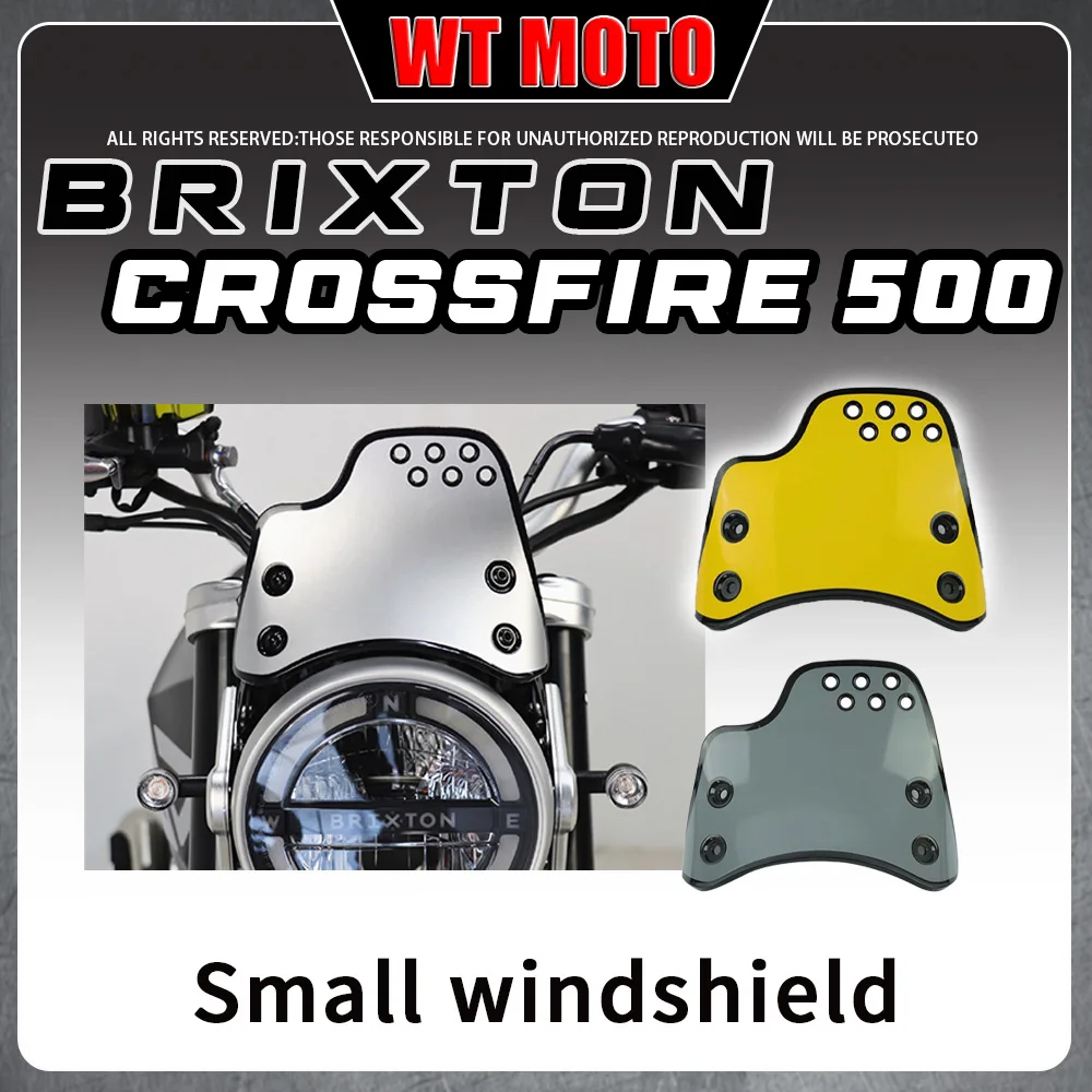 FOR Brixton Crossfire 500 / 500X / 500XC windshield, small windshield specifically designed for Crossfire 500X GK500.