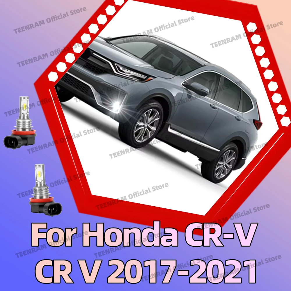 2 шт. яркие белые светодиодные противотуманные фары 6000K для Honda CR-V CRV 2017 2018 2019 2020 2021 автомобильные передние противотуманные фары
