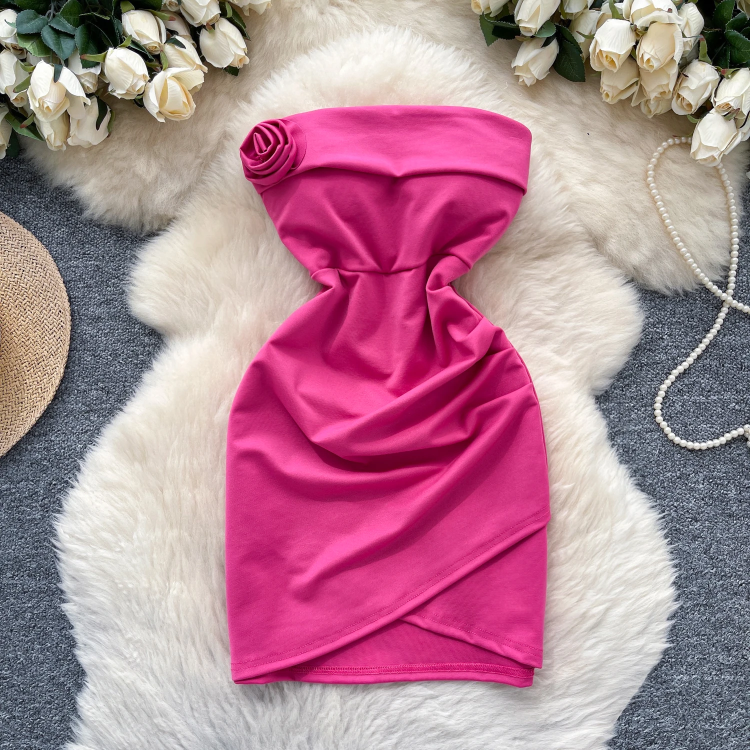 Chic vintage bretelles solide robe crayon élégante fée mode coréenne Boho robe d'été femmes vêtements plage mini robe