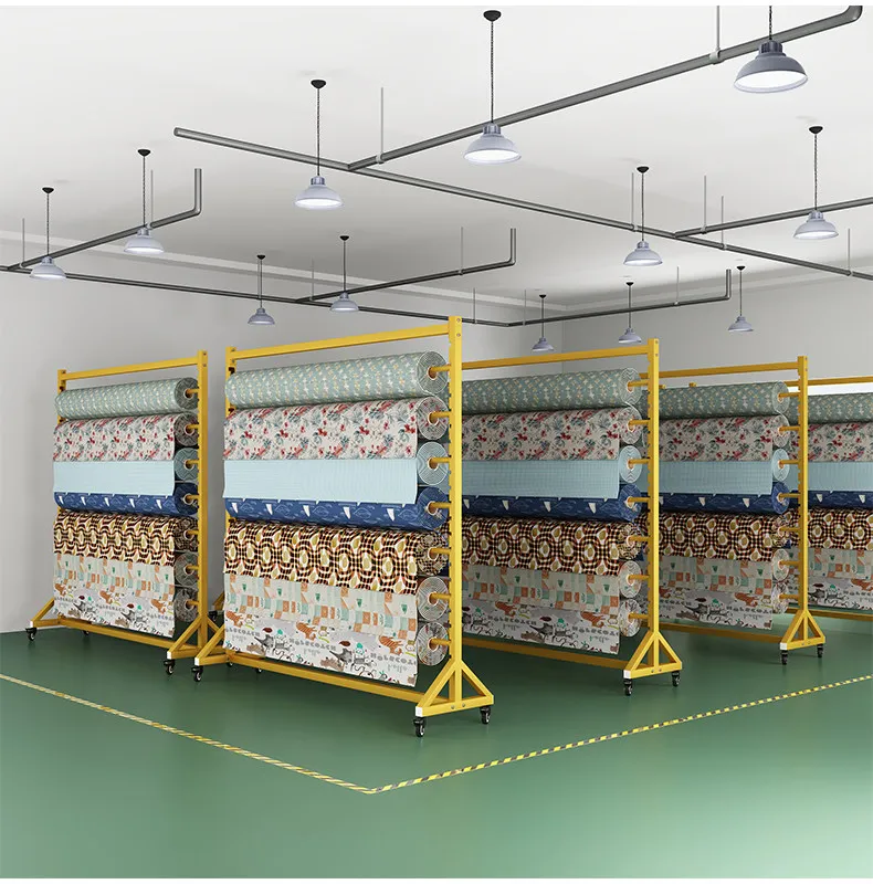 Textile fabric display stand Xiangyun yarn push-pull solar film shelf sample tablecloth fabric leather single-sided display rack