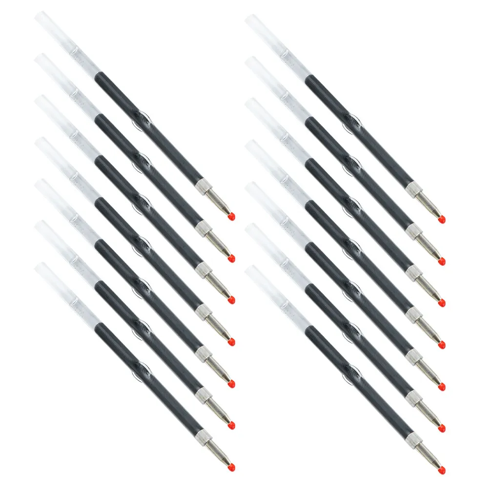 

50 шт. черных сменных стержней для ручек: гладкое письмо, подходят для ручек с бусинами, для заметок и рисования, стандартные