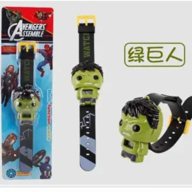 Marvel kids toys The Avengers Captain America Spiderman Hulk Iron Man Batman cartoon creative personalized electronic watch