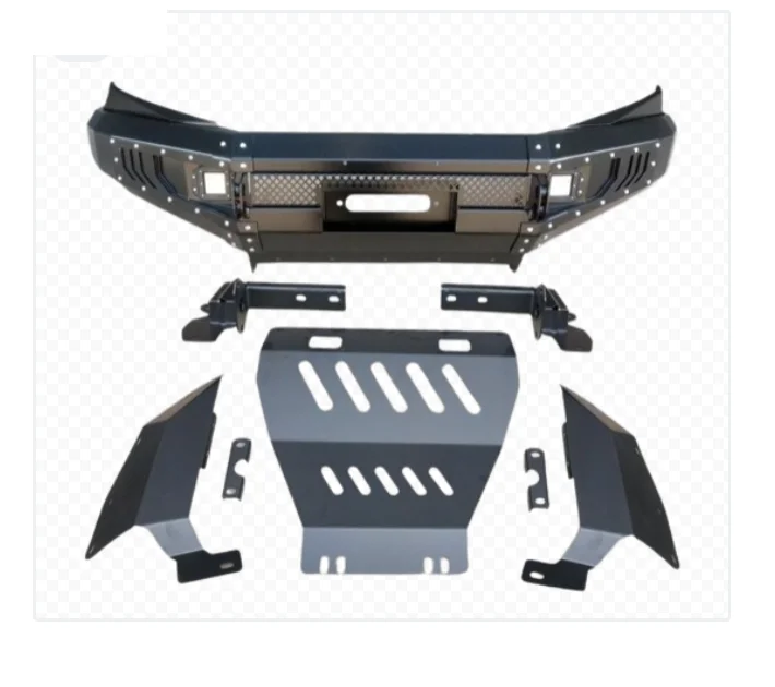 

Hot Sale Body Kit Auto Parts for Nissan Navara Off-Road Conversion Front and Rear Bumpers Metal Material High Quality Blackcusto