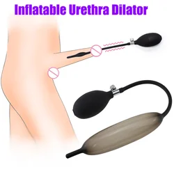 Urethra Catheter Dilator Inflatable Expandable Horse Eye Stick Silicone Penis Plug Male Masturbator Trainer Sex Toys For Men