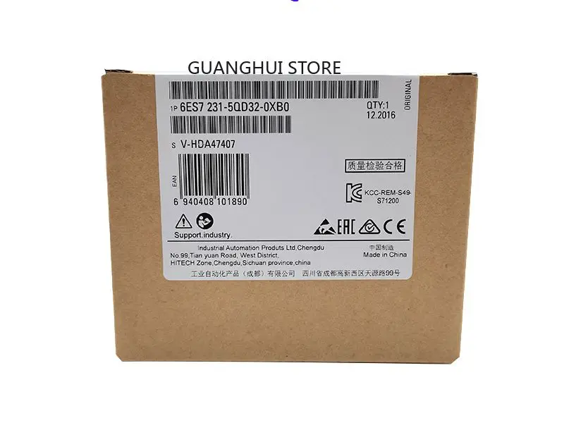 Brand new original 6ES7231-5QD32-0XB0 S7-1200 analog input module SM 1231 spot 24 hours delivery